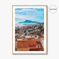 Altea Skyline Fine Art Photo Print, Alicante, Costa Blanca Spain Wall Decor Poster