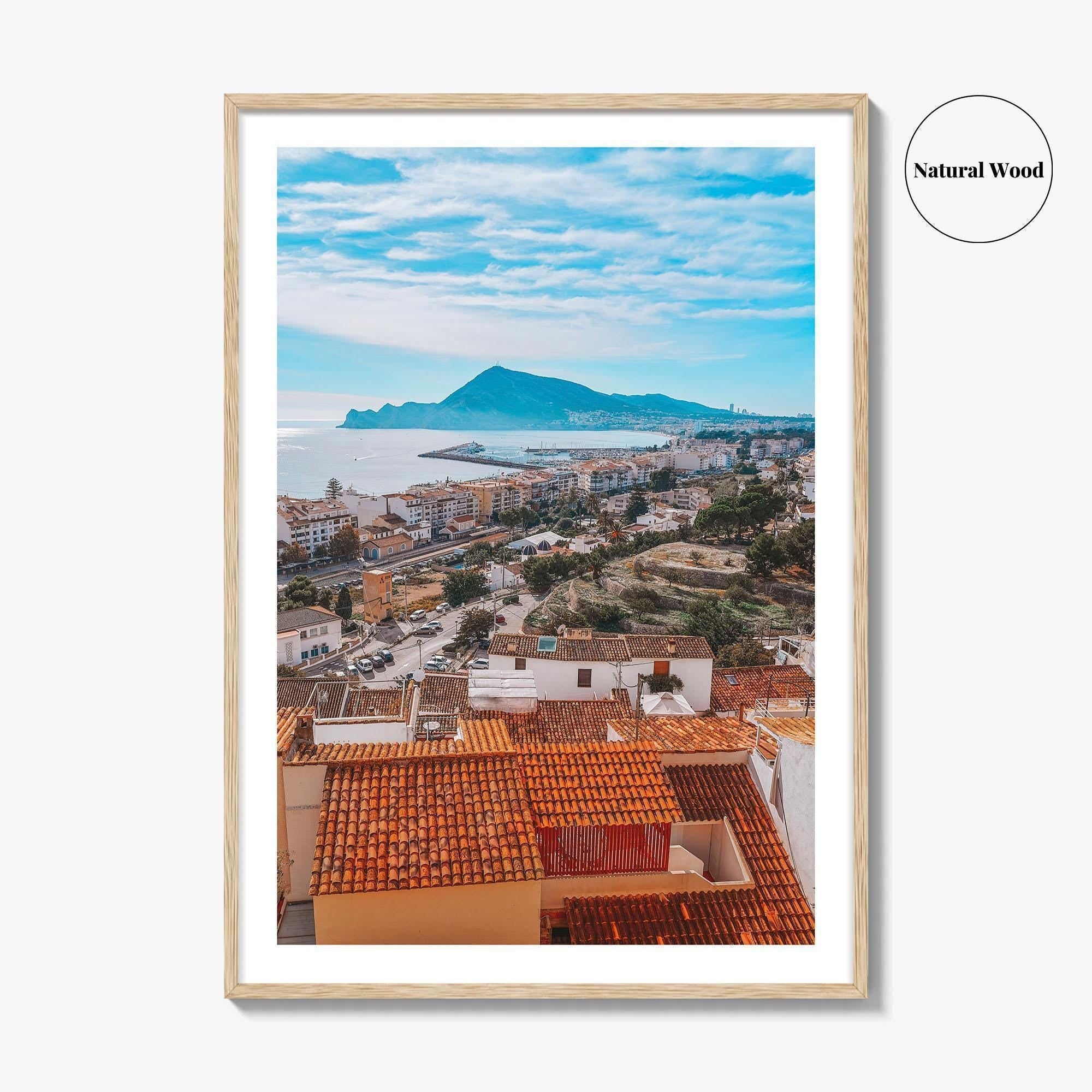 Altea Skyline Fine Art Photo Print, Alicante, Costa Blanca Spain Wall Decor Poster