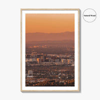 Anaheim Skyline Fine Art Photo Print, Irvine Santa Ana, Orange County California Poster