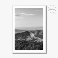Pisgah National Forest Black and White Fine Art Photo Print, Looking Glass Rock, NC