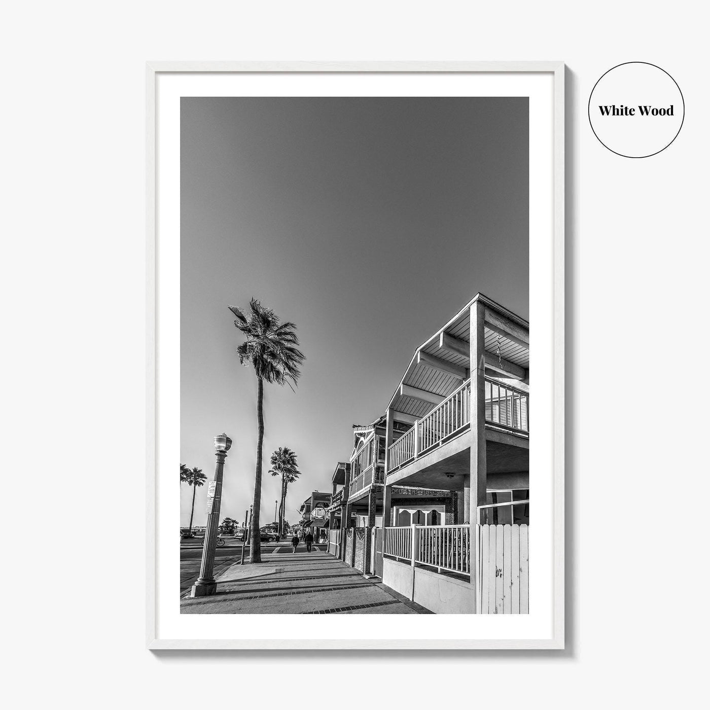 Newport Beach Black and White Fine Art Photo Print, Orange County, California Coastal Poster