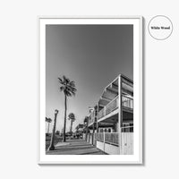 Newport Beach Black and White Fine Art Photo Print, Orange County, California Coastal Poster