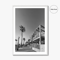 Newport Beach Black and White Fine Art Photo Print, Orange County, California Coastal Poster