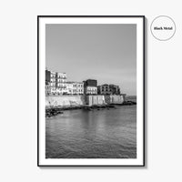 Syracuse Italy Black and White Fine Art Photo Print, Siracusa Sicily Ortigia Wall Poster