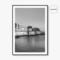 Syracuse Italy Black and White Fine Art Photo Print, Siracusa Sicily Ortigia Wall Poster