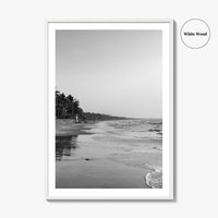 Serrekunda Black and White Fine Art Photo Print, Gambia Beach Wall Decor Poster