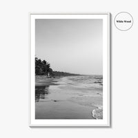 Serrekunda Black and White Fine Art Photo Print, Gambia Beach Wall Decor Poster