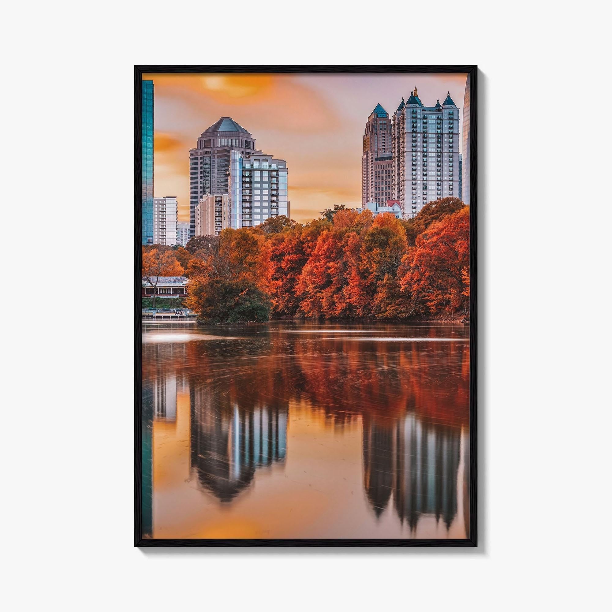 Atlanta Skyline Fine Art Photo Print, Piedmont Park, Georgia USA Wall Poster