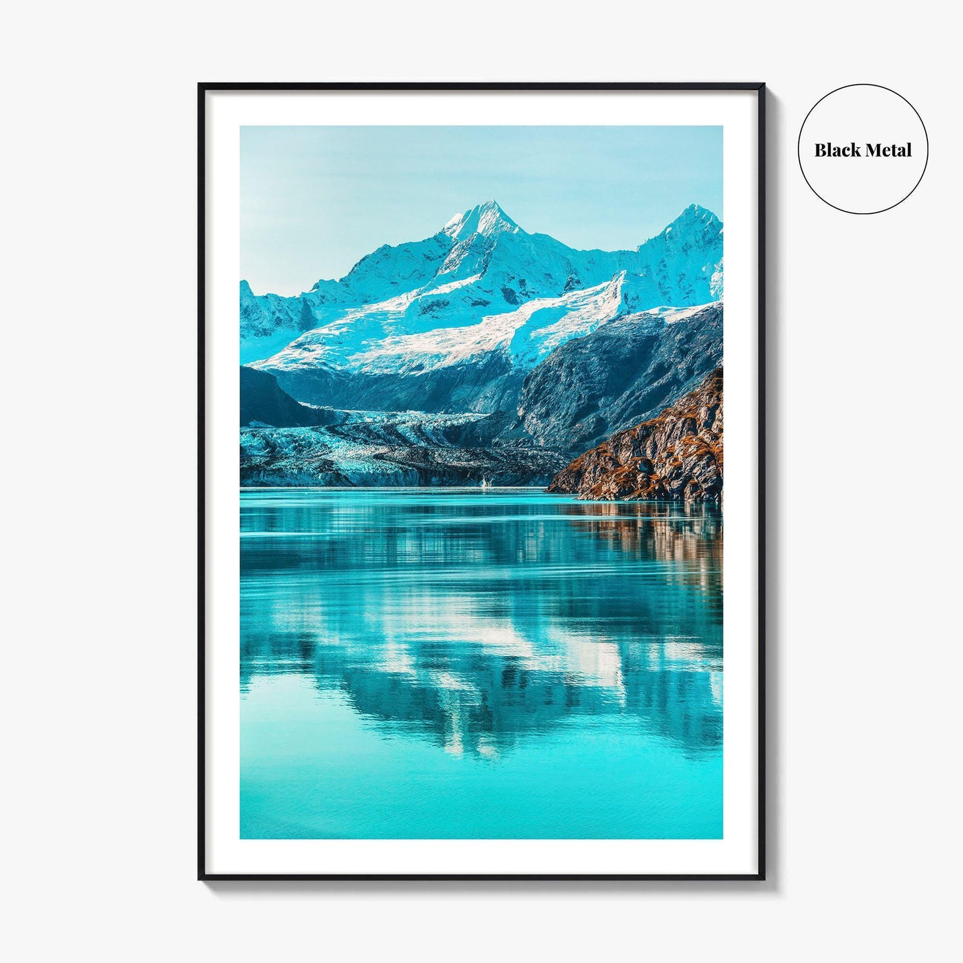 Alaska Art Photo Print, Johns Hopkins Glacier, Cruise Ship, USA Poster