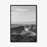 Pisgah National Forest Black and White Fine Art Photo Print, Looking Glass Rock, NC