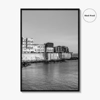 Syracuse Italy Black and White Fine Art Photo Print, Siracusa Sicily Ortigia Wall Poster