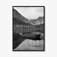 Upper Kachura Lake Black and White Fine Art Photo Print, Skardu Landscape Poster