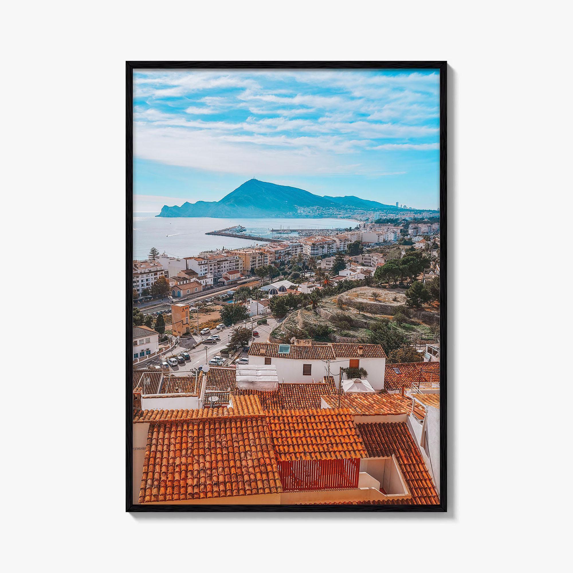 Altea Skyline Fine Art Photo Print, Alicante, Costa Blanca Spain Wall Decor Poster
