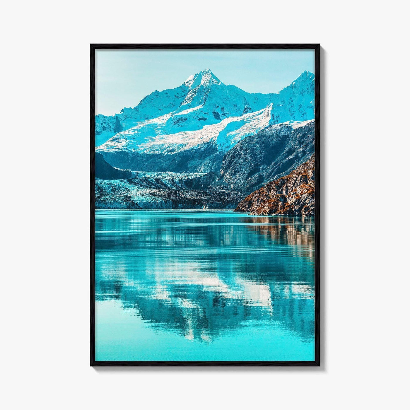 Alaska Art Photo Print, Johns Hopkins Glacier, Cruise Ship, USA Poster