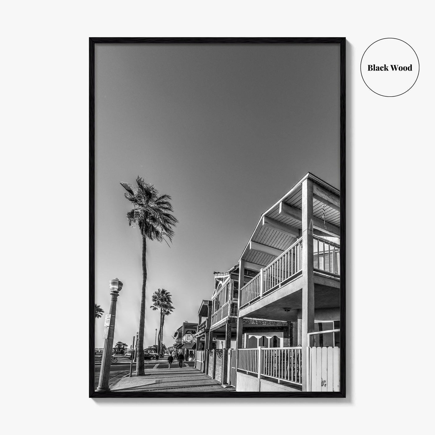 Newport Beach Black and White Fine Art Photo Print, Orange County, California Coastal Poster