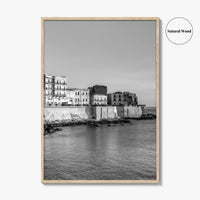 Syracuse Italy Black and White Fine Art Photo Print, Siracusa Sicily Ortigia Wall Poster