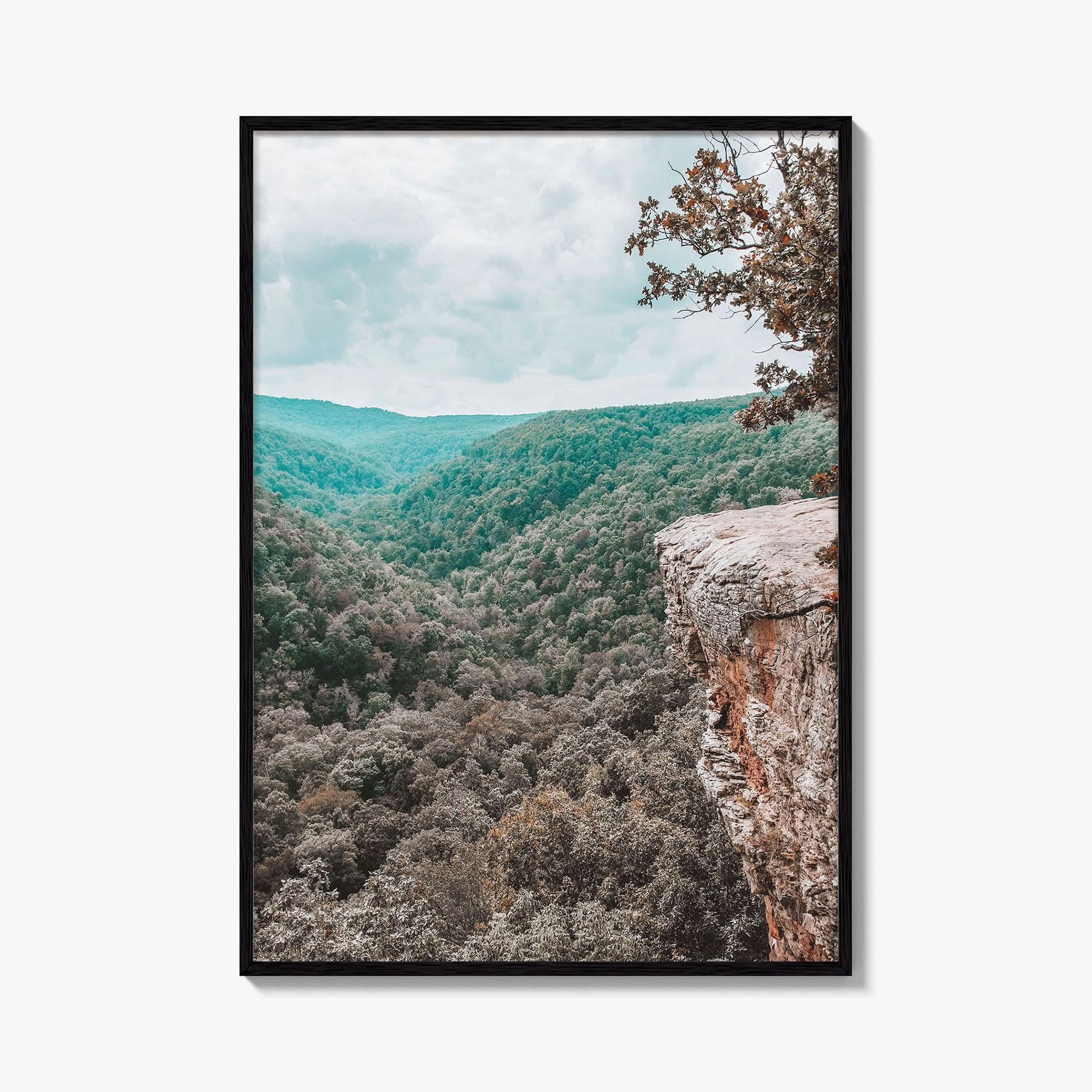 Hawksbill Crag Fine Art Photo Print, Whitaker Point, Fayetteville, Arkansas Wall Poster