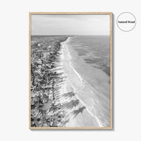 Tulum Black and White Fine Art Photo Print, Riviera Maya Cancun Mexico Poster