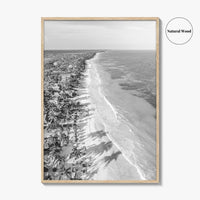 Tulum Black and White Fine Art Photo Print, Riviera Maya Cancun Mexico Poster