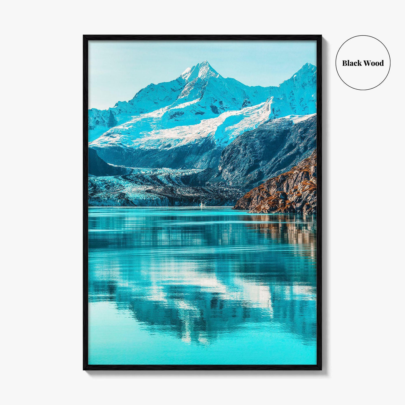 Alaska Art Photo Print, Johns Hopkins Glacier, Cruise Ship, USA Poster