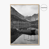 Upper Kachura Lake Black and White Fine Art Photo Print, Skardu Landscape Poster