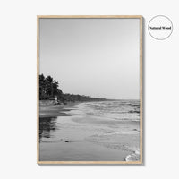 Serrekunda Black and White Fine Art Photo Print, Gambia Beach Wall Decor Poster