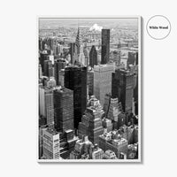 New York City Skyline Black and White Fine Art Photo Print, Manhattan Poster