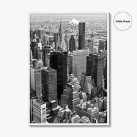 New York City Skyline Black and White Fine Art Photo Print, Manhattan Poster