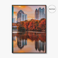 Atlanta Skyline Fine Art Photo Print, Piedmont Park, Georgia USA Wall Poster