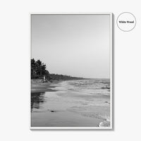 Serrekunda Black and White Fine Art Photo Print, Gambia Beach Wall Decor Poster