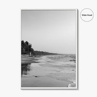 Serrekunda Black and White Fine Art Photo Print, Gambia Beach Wall Decor Poster