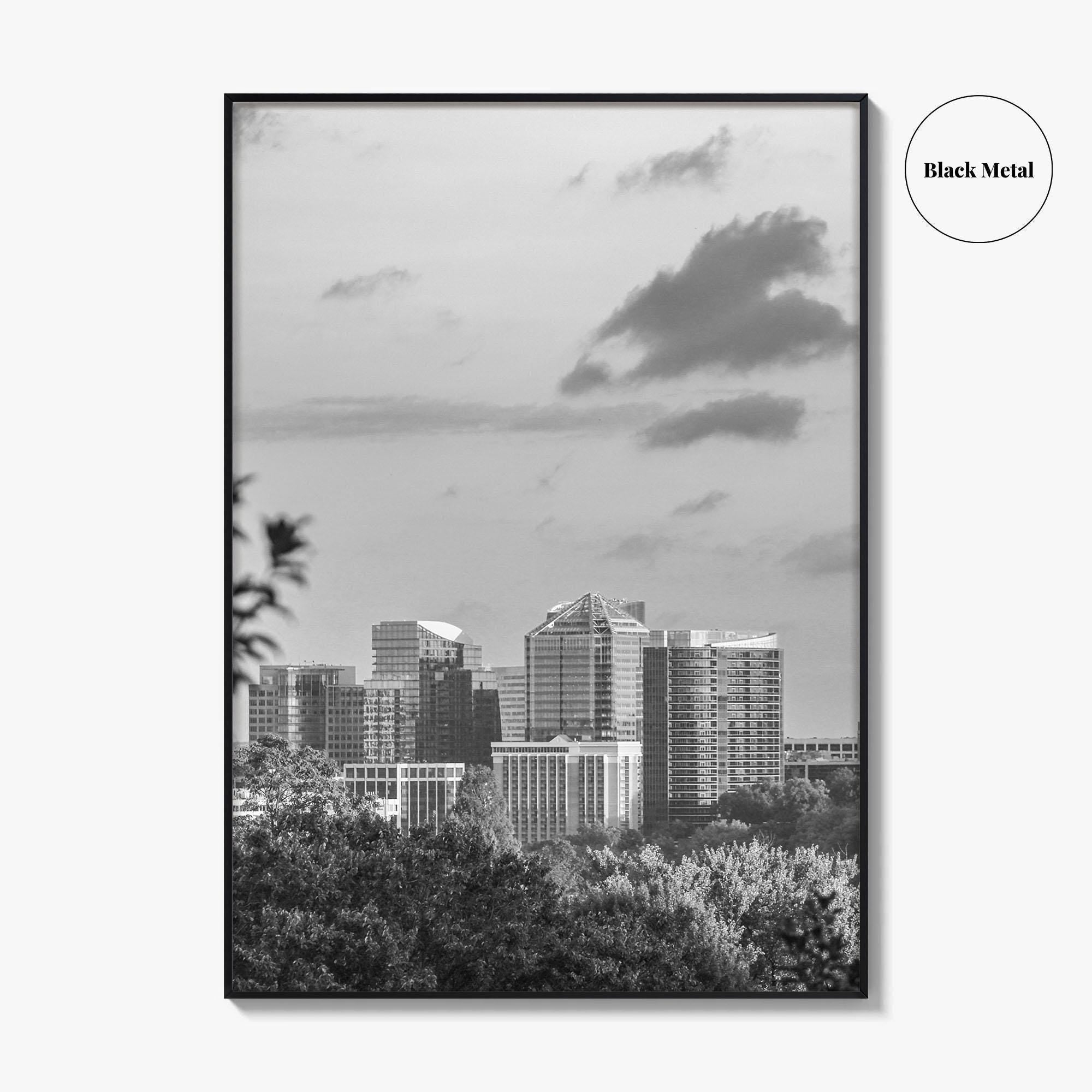 Northern Virginia Black and White Fine Art Photo Print, Washington DC, USA Wall Poster