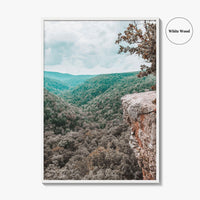 Hawksbill Crag Fine Art Photo Print, Whitaker Point, Fayetteville, Arkansas Wall Poster