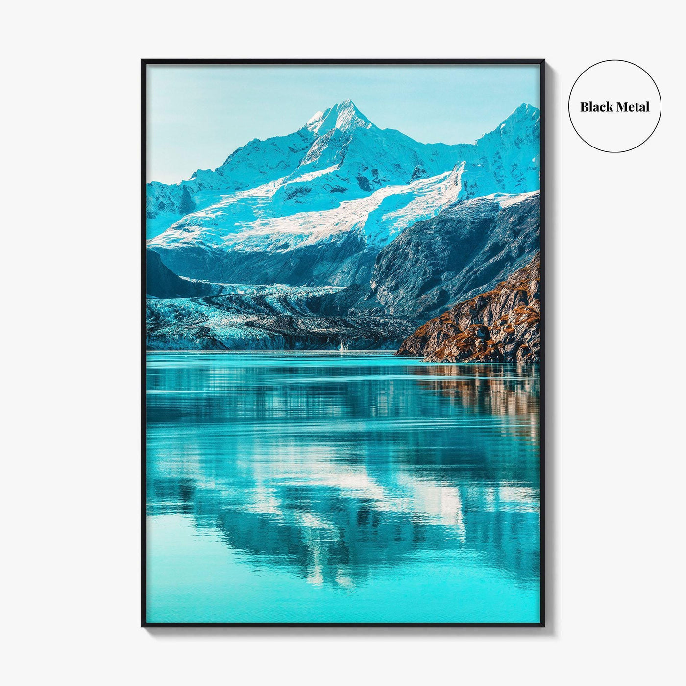 Alaska Art Photo Print, Johns Hopkins Glacier, Cruise Ship, USA Poster
