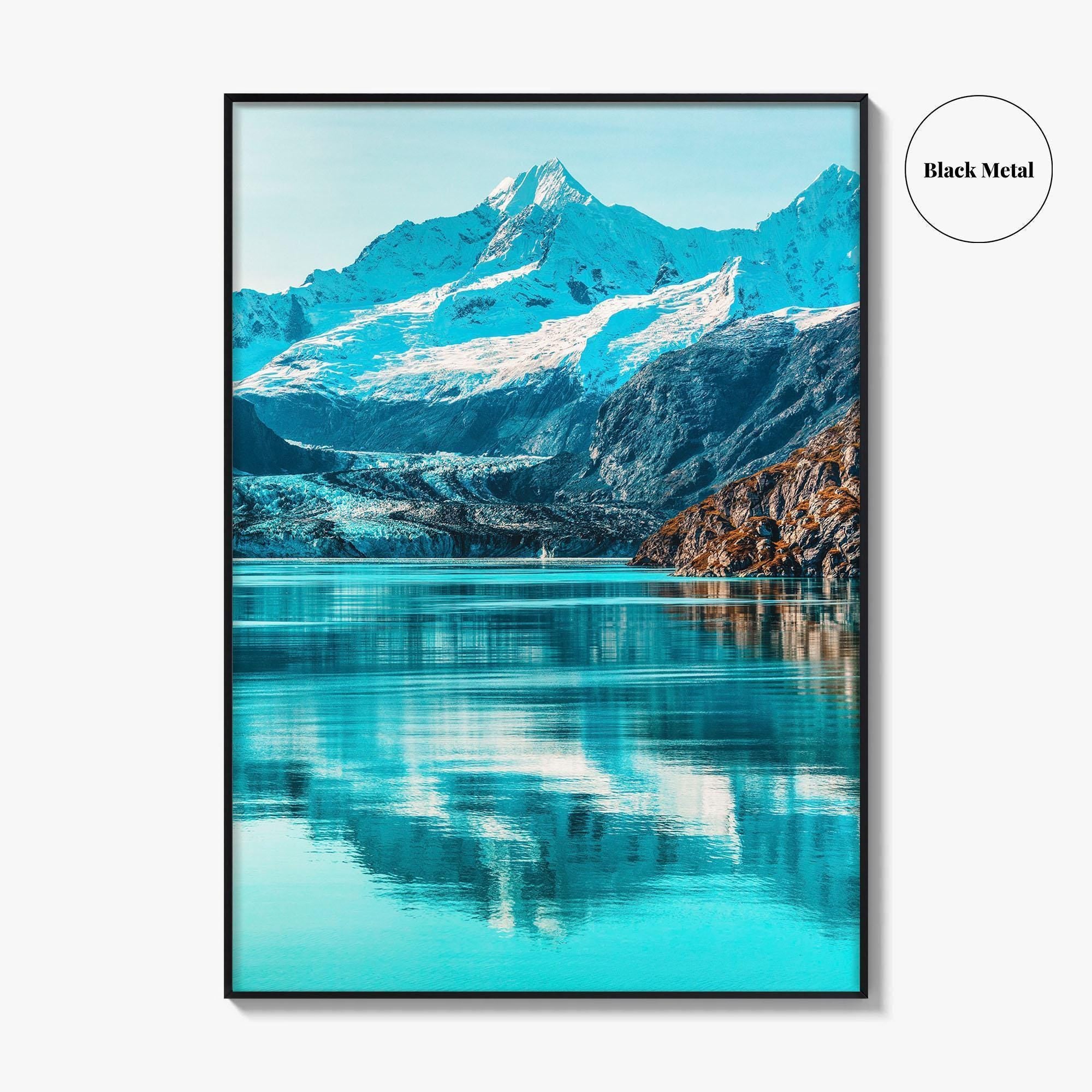 Alaska Art Photo Print, Johns Hopkins Glacier, Cruise Ship, USA Poster