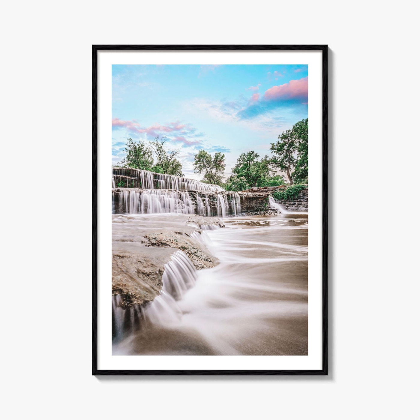 Fort Worth Fine Art Photo Print, Airfield Falls Waterfall, Texas, USA, Wall Decor, Poster