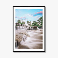 Fort Worth Fine Art Photo Print, Airfield Falls Waterfall, Texas, USA, Wall Decor, Poster
