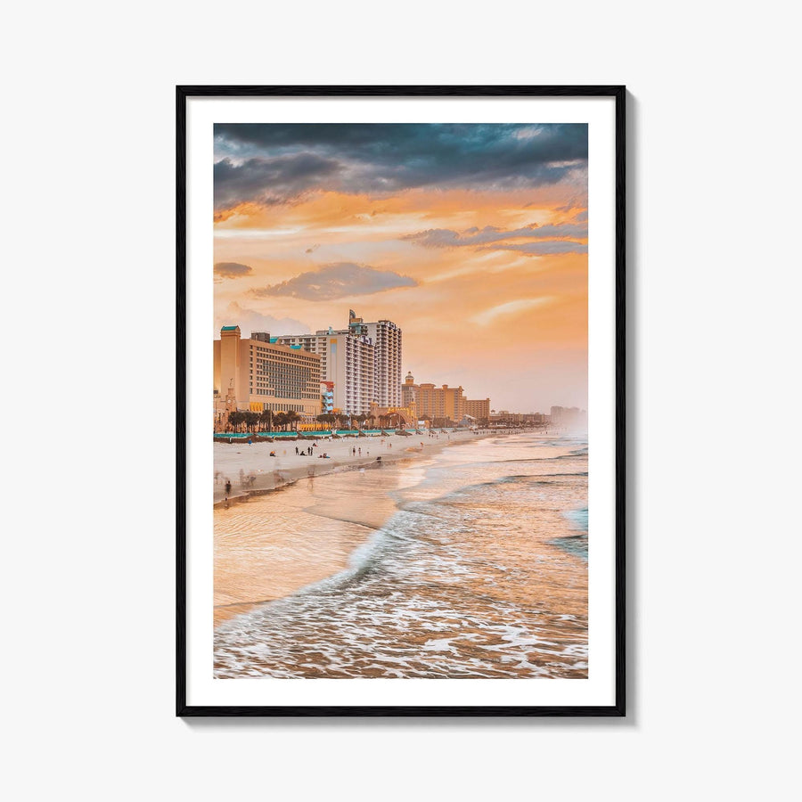 Daytona Beach Skyline Fine Art Photo Print, Beachfront, Florida USA Wall Poster