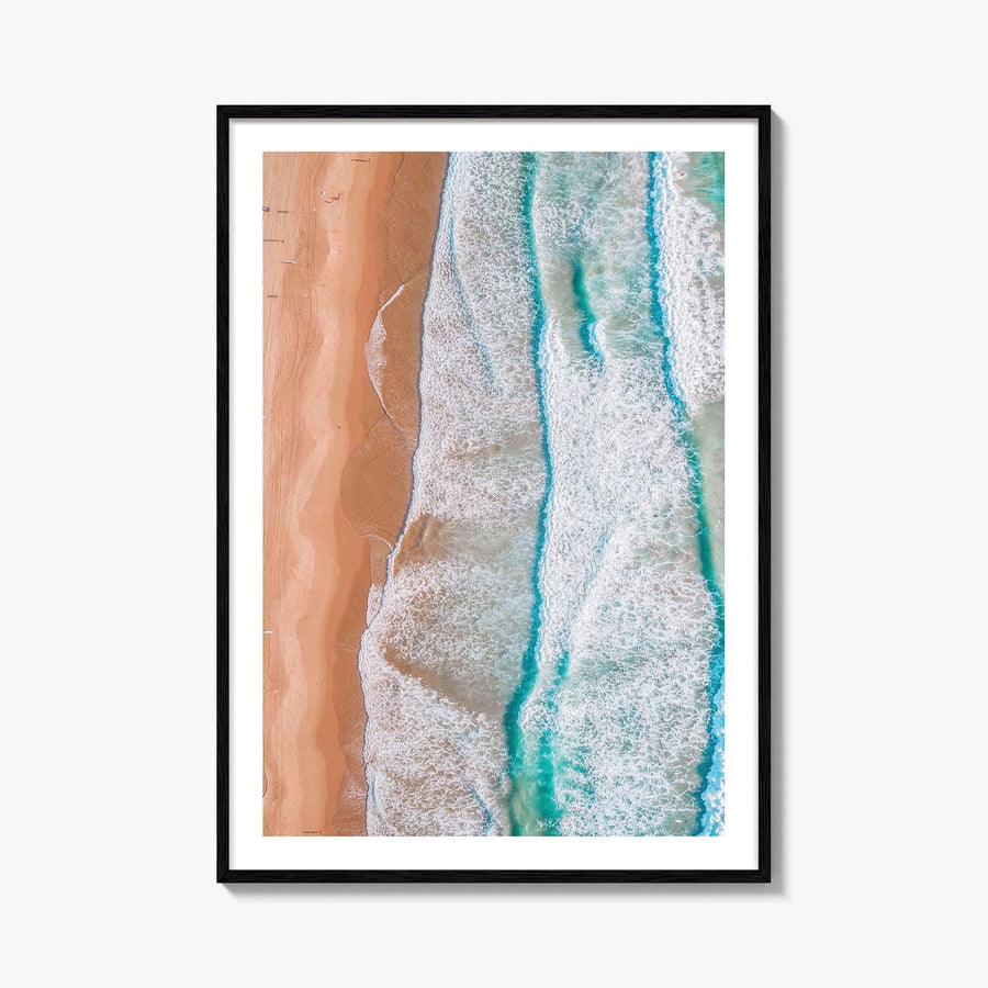 Coogee Beach Fine Art Photo Print, Sydney NSW Australia Aerial Wall Decor Poster