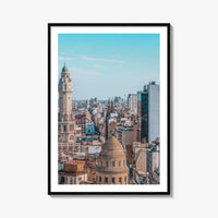 Buenos Aires Skyline Fine Art Photo Print, City Legislature Tower, Downtown Aerial, Argentina Poster
