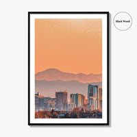 Denver Skyline Fine Art Photo Print, Pikes Peak, Colorado, USA, Poster, Wall Decor