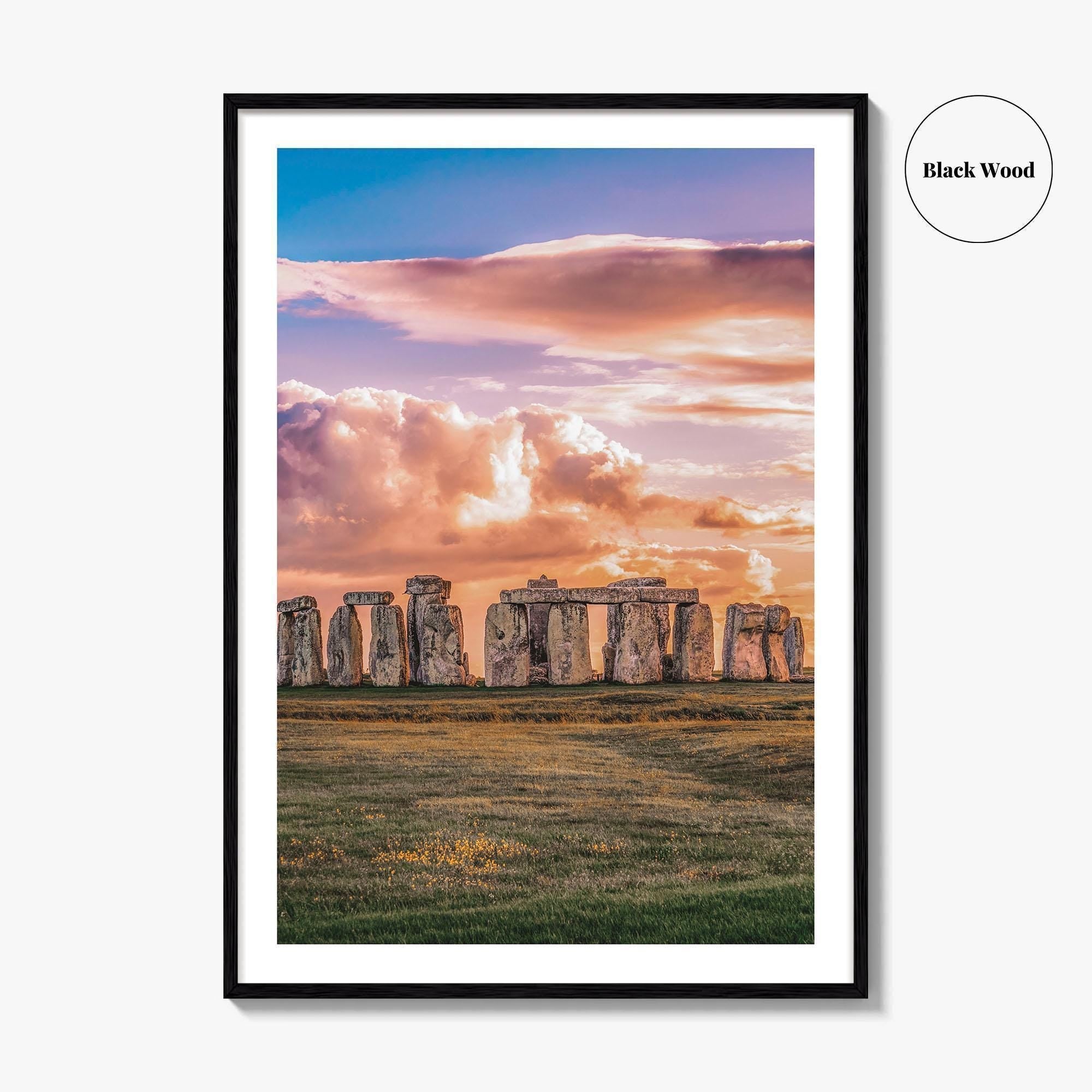Stonehenge Fine Art Photo Print, England Wall Poster, Wiltshire UK