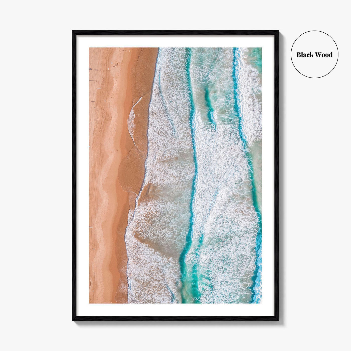 Coogee Beach Fine Art Photo Print, Sydney NSW Australia Aerial Wall Decor Poster