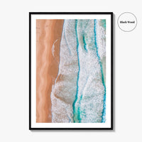 Coogee Beach Fine Art Photo Print, Sydney NSW Australia Aerial Wall Decor Poster