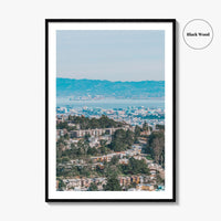 San Francisco Fine Art Photo Print, Oakland, Bay Area, California USA Aerial Wall Poster