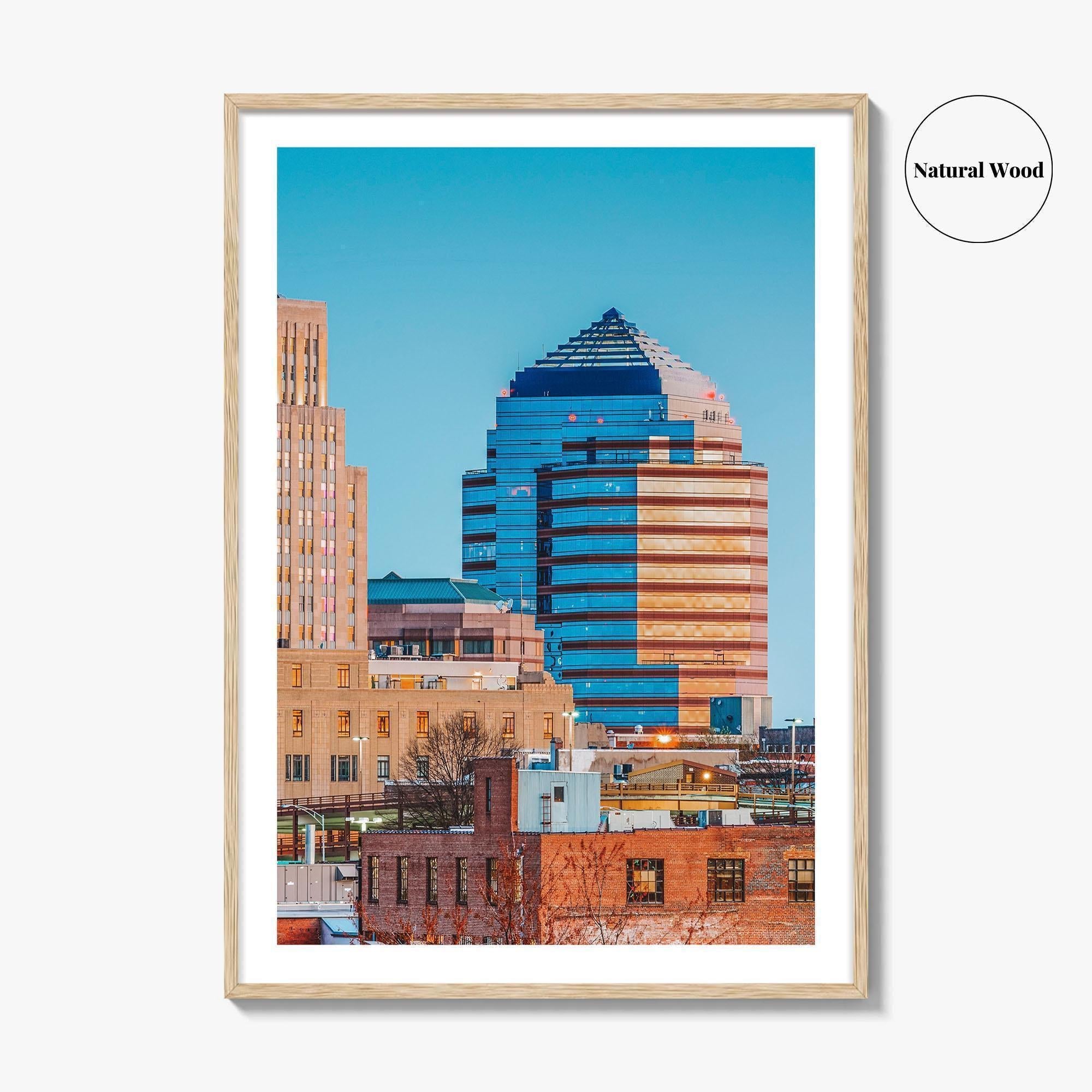 Durham North Carolina Colorful Poster