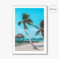 Belize Fine Art Photo Print, San Pedro, Ambergris Caye, Caribbean Beach Poster