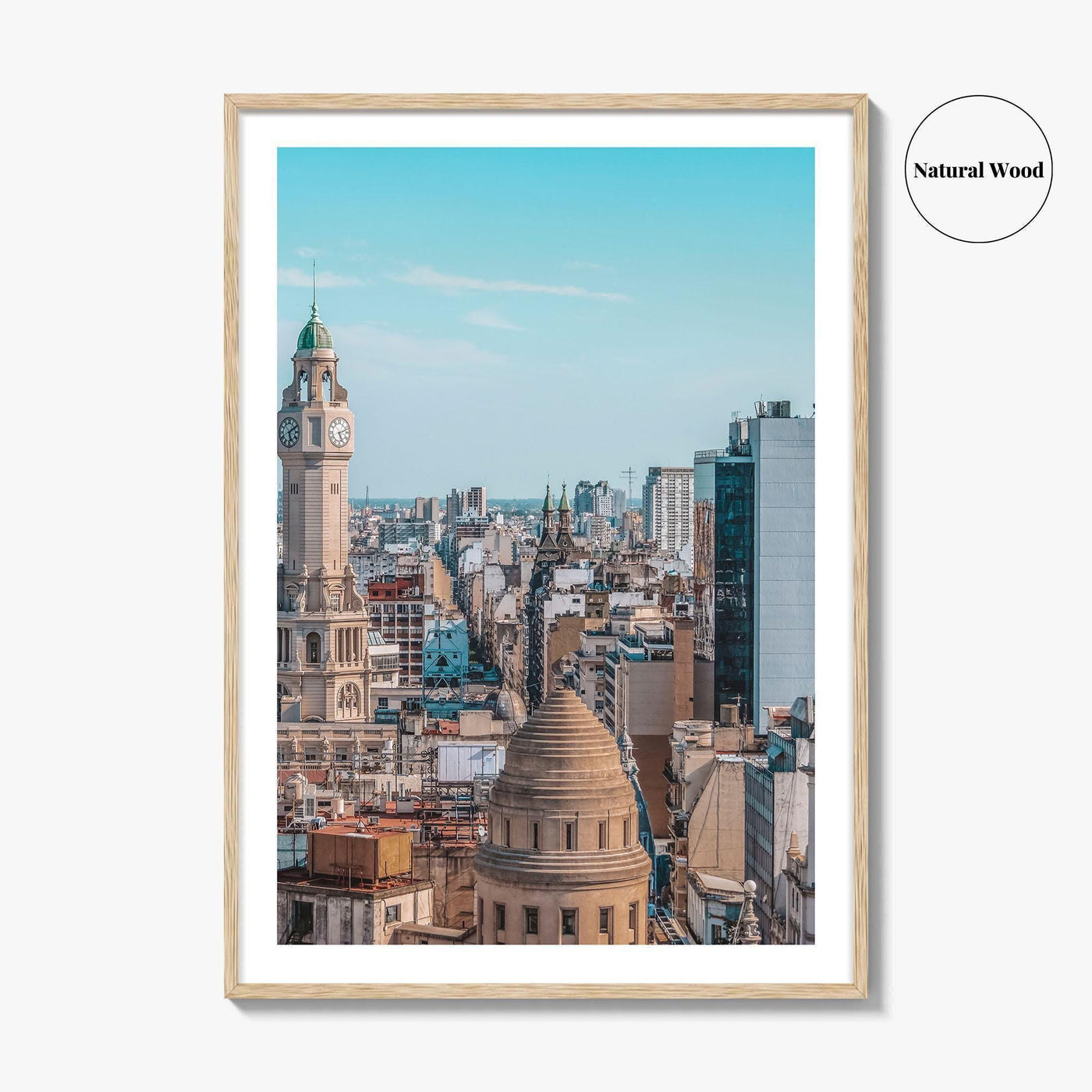 Buenos Aires Skyline Fine Art Photo Print, City Legislature Tower, Downtown Aerial, Argentina Poster