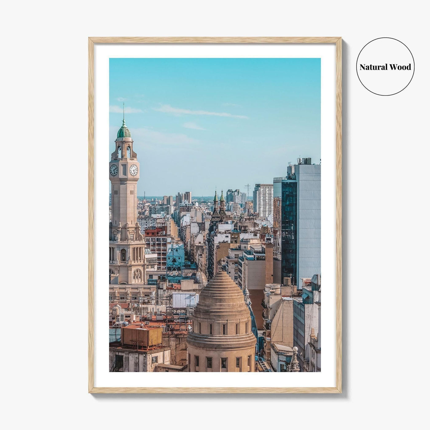 Buenos Aires Skyline Fine Art Photo Print, City Legislature Tower, Downtown Aerial, Argentina Poster