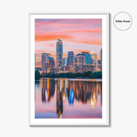 Austin Skyline Fine Art Photo Print, Colorado River, Texas, USA, Wall Decor